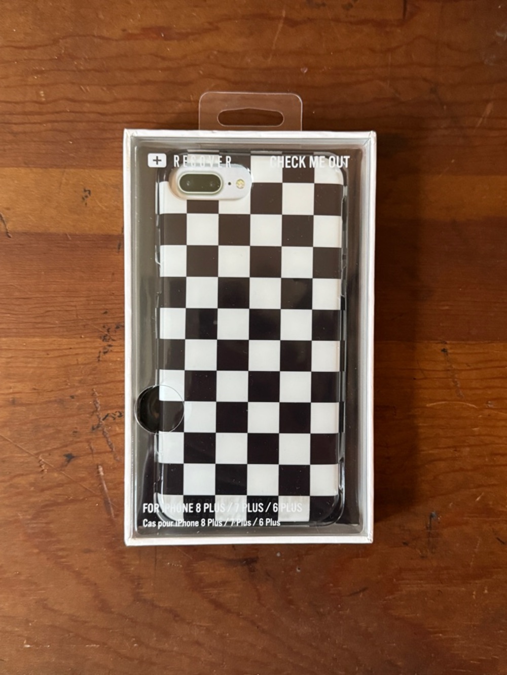 Recover Urban Outfitters Black and White Checkered iPhone Case 8+, 7+, 6+